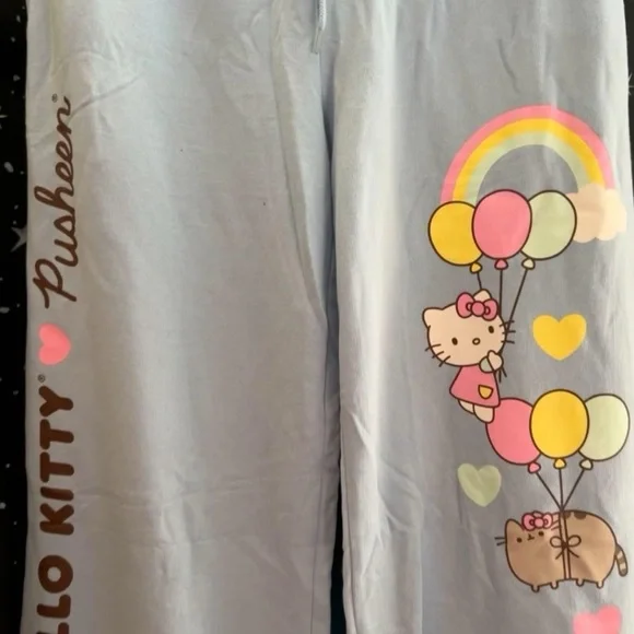 Target Hello Kitty Pusheen Pajama Set - Light Blue - Picture 4 of 4